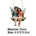 thumbnail image 7 of SPRING PARK Romantic Couple Swing Flower Fairy Figurines Garden Sculpture Resin Craft Decor, 7 of 7