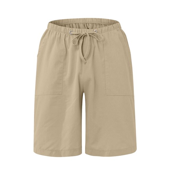 Aayomet Mens Swim Shorts Men Summer Short Pant Printed Short Loose Tether Pocket Board Casual Pant Short Beach Fashion Short,Khaki XXL