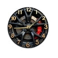 thumbnail image 3 of DimyFew Horloge Murale Ronde Silencieuse avec Design de Roue Vintage en Bois et PP, Pendule Décoratif Moderne, Facile à Installer, Convient pour Chambre, Salon, Bureau 20cm, 3 of 8