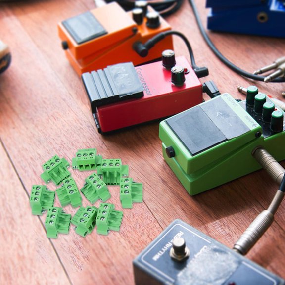 Soimiss Screw Terminal Connector Kit Green Plastic for Home Easy to Use and Secure