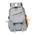 thumbnail image 2 of Mochila impermeable para ordenador portátil perfecl con compartimentos de carga USB Gris, 2 of 8