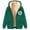 Green, variant on Fartey Womens Fleece Lined Jackets Trendy Long Sleeve Zip Up Drawstring Coats Furry Comfy Jacket with Pockets Funny Floral Print Outerwear