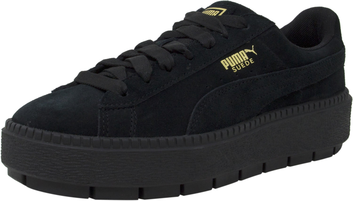Stoffelijk overschot lus spion Puma Women's Platform Trace Black / Suede Fashion Sneaker - 8.5M -  Walmart.com
