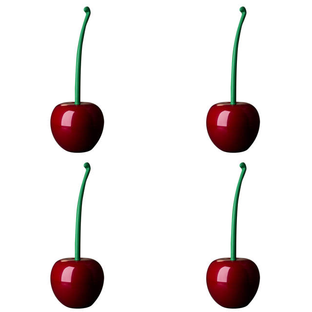 Cepillo Baño en Forma Cereza Cepillo para Lavabo para Quitar Manchas (cabeza Cepillo Roja)