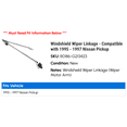 thumbnail image 2 of Windshield Wiper Linkage - Compatible with 1995 - 1997 Nissan Pickup 1996, 2 of 2