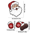 thumbnail image 3 of Christmas Fence Decoration, Outdoor Holiday Decor, Hollow Panel Santa Claus Hanging Sign for Patio and Garden Ambiance, Multicolor Pvc, 3 of 7
