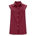 thumbnail image 4 of Aoiroe Womens Loose Fit Casual Tank Tops,Sleeveless Gym Athletic Workout Tops Beach Vacation Clothes Beach Cotton Tops Summer Clothes Fashion Outfits Spring Outfits 2026 Wine M, 4 of 8