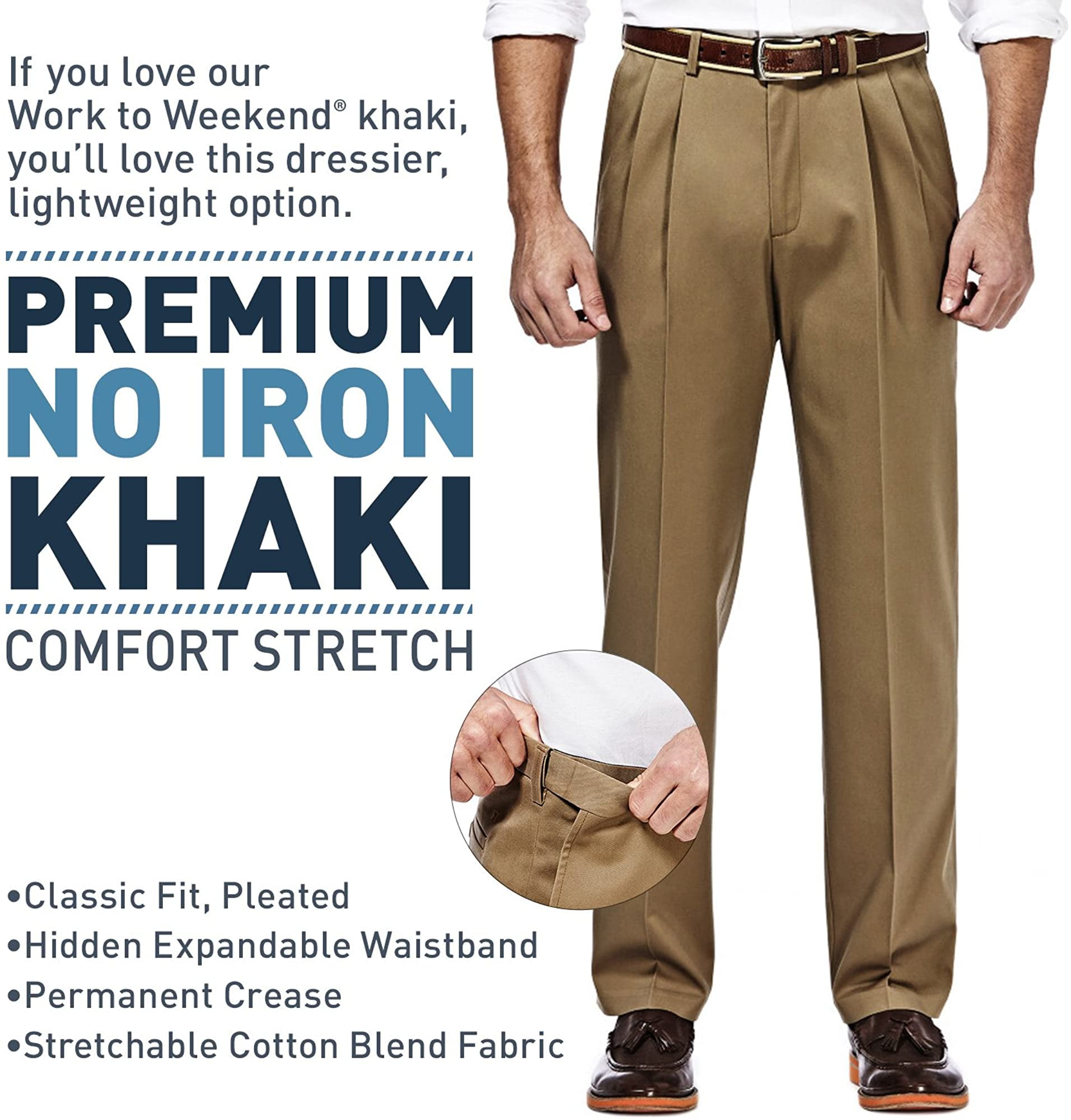 Amazon.com: Men's Saggy Wide-Leg Suit Pants Pleat-Front Pant with Hidden  Expandable Waist Stretch Texture Weave Slim Fit Pant (Black,Small) :  Clothing, Shoes & Jewelry