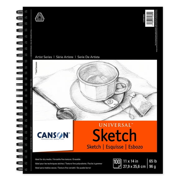 Canson Universal Heavy-Weight Sketch Pad, 11" x 14"