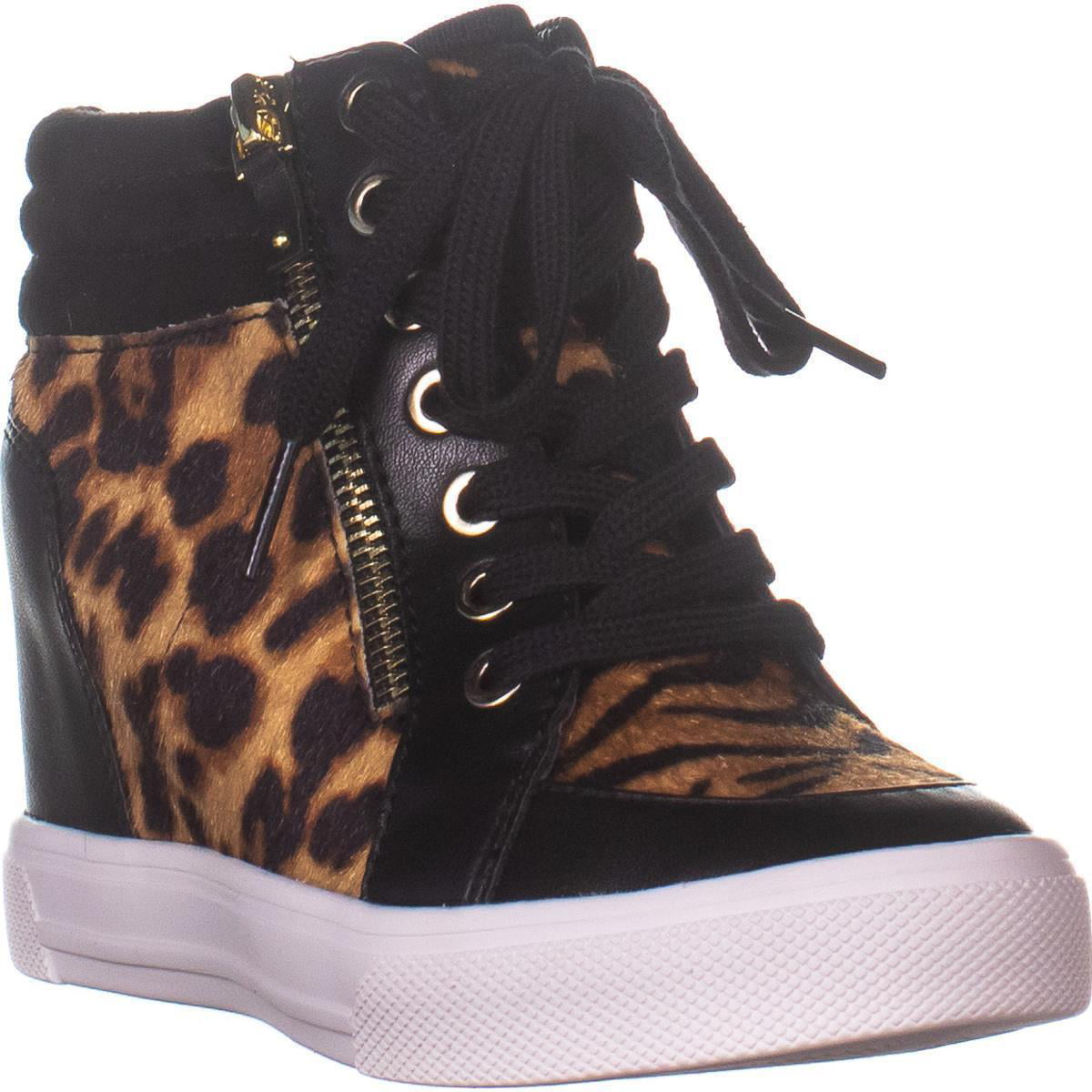 ALDO - Womens Aldo Kaia Hidden Wedge Fashion Sneakers, Leopard ...