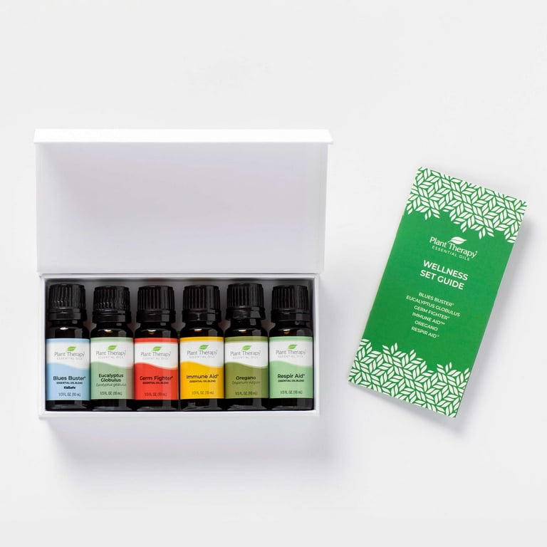 Plant Therapy Wellness Essential Oil Gift Set. Includes Germ Fighter