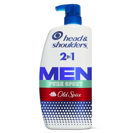 Head & Shoulders 2-in-1 Dandruff Shampoo and Conditioner Set, Clinically Proven Dandruff & Itch Relief, Lemon-Lime Scent of Old Spice Pure Sport, Nourish Scalp & Hair, 31.4 Fl Oz