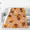 thumbnail image 1 of Fotbe Hippie Ditsy Floral Manta de Franela Acolchonada con Estampado, Súper Suave y Esponjosa, Extra Grande para Sofá, Cama, Uso Todo el Año-60"x50", 1 of 7