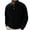 Black, variant on Mens Corduroy Shirts Long Sleeve Button Down Polo Shirts Loose Fit Business Casual Pullover Sweatshirts with Chest Pocket Black