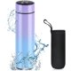 thumbnail image 1 of Botella aislada de acero inoxidable 500ml. Taza de viaje de agua caliente con indicador de temperatura de pantalla LED. Botella inteligente Feliz Sencillez, 1 of 5