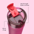 thumbnail image 4 of Bubba Water Bottle, 24 Oz, Stainless Steel, Vacuum Insulated Leakproof, DualSip 2-Way Lid, Flora Aura, 4 of 10