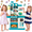 47PCS(Green), variant on JoyStone 63PCS Kids Kitchen Playset,Play Kitchen Toy with Realistic Lights & Sounds,Pretend Steam, Play Sink & Oven, Menu Board & Other Kitchen Accessories Set for Toddlers