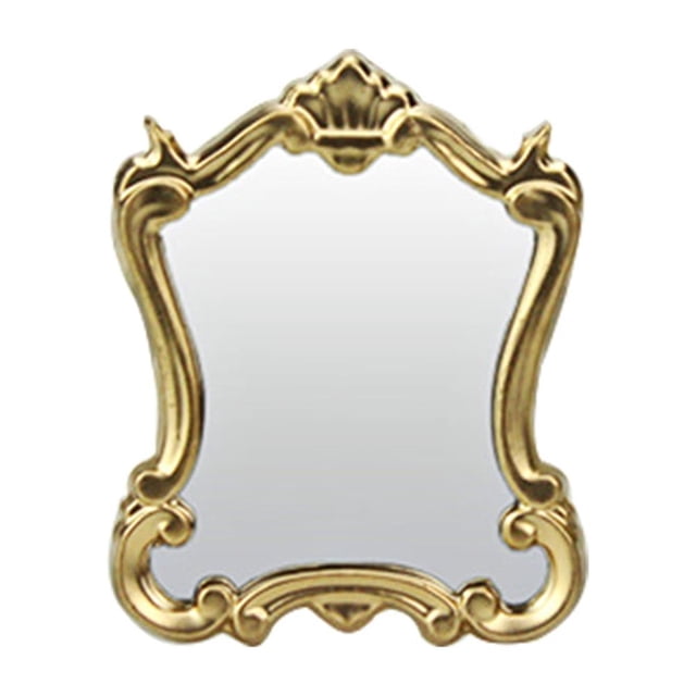 SHISUYAN Miroir Européen Miniature Modèle Rétro Miroir de Toilette Mini Accessoire de Mobilier