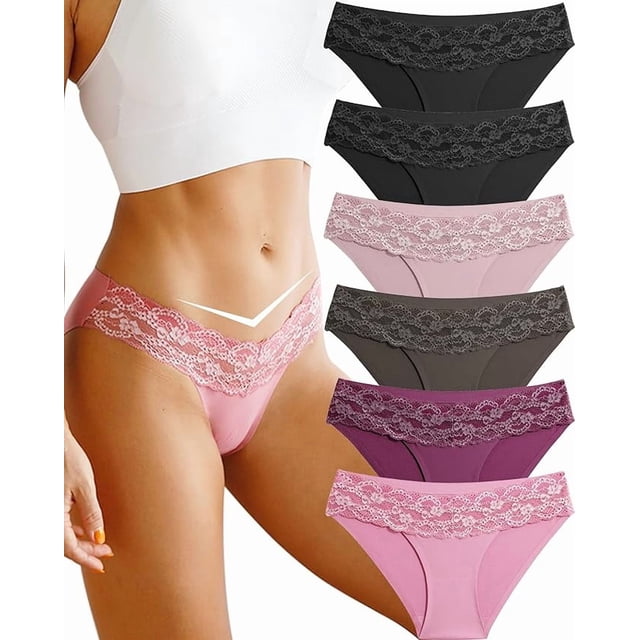 ¿Qué es la ropa interior sin costuras para mujeres? Bragas de bikini sexys invisibles de encaje para damas de corte alto Hipster invisible descarado