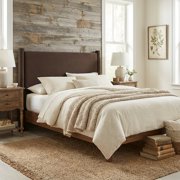 Velvet King Headboard in Soft Fabric, Plush Upholstery, Elegant Design