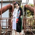 thumbnail image 4 of Women's Oversized Long Tee Relaxed Fit Harajuku Dress Streetwear doodle Urban Fashion, 4 of 6