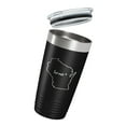 thumbnail image 3 of Wisconsin Tumbler Home State Travel Mug Insulated Laser Engraved Map Coffee Cup 20 oz Black, 3 of 5