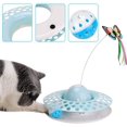 thumbnail image 5 of Juguetes para gatos: Juguete eléctrico automático y divertido con forma de mariposa y pelota para hacer ejercicio, juguetes interactivos para gatos de interior con 3 piezas de repuesto (1 paquete), 5 of 5