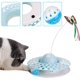 thumbnail image 5 of Juguetes para gatos: Juguete eléctrico automático y divertido con forma de mariposa y pelota para hacer ejercicio, juguetes interactivos para gatos de interior con 3 piezas de repuesto (1 paquete), 5 of 5