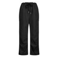 thumbnail image 6 of Besolor Women's Baggy Cargo Pants Low Rise Drawstring Straight Wide Leg Pants Casual Streetwear Trousers with Pockets, 6 of 8