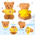 thumbnail image 4 of Peluche HyDren, 5 unidades, con forma de oso, 30 cm, estilo sudadera con capucha, 4 of 7