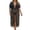 Black, variant on Women's Plus Size Black Lace Beach Cover Up | Zebra Print Mesh Kimono with Tassel Trim and Side Slit for Swimwear