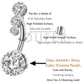 thumbnail image 5 of Briana Williams Belly Button Rings Opal CZ Stainless Steel, 14G Body Piercing Jewelry, (5 Pcs), 5 of 5