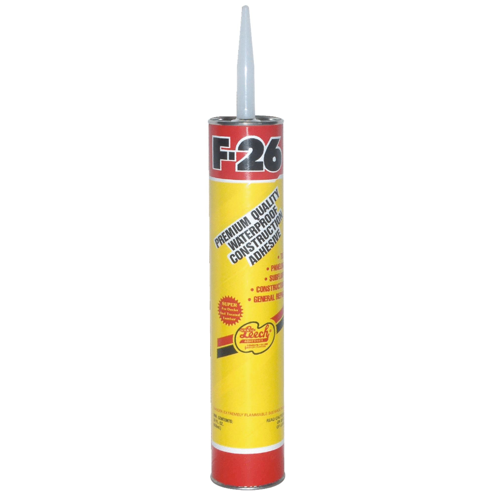 Leech Adhesives F2634 Construction Adhesive, Paste, 28 floz Cartridge