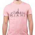 thumbnail image 2 of Skyline Miami Florida Shirt Unisex Medium Pink, 2 of 5