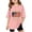 Pink, variant on Kids 250th Anniversary Patriotic T Shirt for Girls American Flag 2026 Short Sleeve Crewneck Top 3-14Y