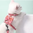 thumbnail image 5 of Cadena de gato a cuadros con lazo grande con cuerda de tracción; cuerda a prueba de escape para gatos., 5 of 5