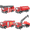 Fire Vehicle Playset, variant on EazyTech 4 Pack Inertial Metal Fire Truck Toys for Toddlers & Kids 3+ Year Old - Set of Ladder Fire Truck Rescue Vehicle Tow Truck & Fire Engine with Friction Power, Durable Alloy Car Toys
