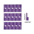 thumbnail image 2 of Unique Bargains Handwritable P-Type Gift Stickers 3.31"x1.02" 6 Pcs Purple, 2 of 5