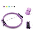 thumbnail image 3 of Bague de Pilates Incassable Entraînement Physique Bague de Yoga Puissance Résistance Cercle d'Exercice pour Mise en Forme et Entraînement Physique Violet, 3 of 5