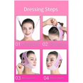 thumbnail image 5 of Mascarilla facial reutilizable ZHAOCHENG con forma de V correa adelgazante reafirmante y reductora de papada color rosa y morado, 5 of 5