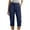 1Navy, variant on Athletic Capris for Womens High Waisted Put On Strech Cargo Pants Light Breathable Joggers Capri Pants Cuffed Hem Work Trousers Hiking Outdoor Track Sweatpants with Pockets