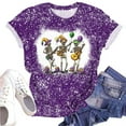 thumbnail image 4 of Jsaierl Women's Mardi Gras Shirts Cute Carnival Themed Mask Graphic Tees Trendy Short Sleeve T Shirts Blouses Dressy Casual Round Neck Parade Tops, 4 of 6