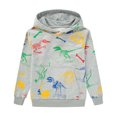 thumbnail image 2 of CSCHome Kids Toddler Pullover Sweatshirt Hoodies for Boys，Kids Knit Sweatsuit Teen Long Sleeve Dinosaur Printing Sweat Shirt for 3-13Y, 2 of 9