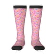 thumbnail image 1 of Balery Pink Donut Calcetines novedosos Calcetines deportivos Calcetines hasta la rodilla Calcetines de algodón Calcetines originales y geniales, 1 of 6