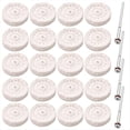 thumbnail image 1 of Juego de 24 Ruedas Pulidoras, Minidiscos de Algodón de 25 mm para Joyería, Compatibles con Taladros Manuales y Varillas de Metal., 1 of 5