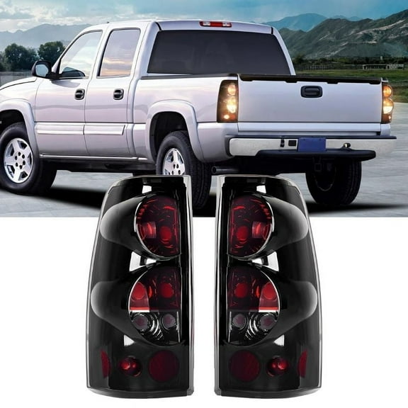 Nilight Taillight Assembly for 1999 2000 2001 2002 2003 2004 2005 2006 2007 Chevy Silverado 1500 2500 3500 1999-2002 GMC Sierra Rear Lamp Replacement with Classic Body OE Style