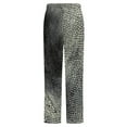 thumbnail image 6 of Textured Stone Abstract Grayscale Pattern Winter Female Pants Flannel High Waist Women Pants Lady Warm Straight Leg Plush Trousers, 6 of 7