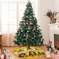 thumbnail image 2 of Sunflower Gnomes Christmas Tree Skirt Bee Funny Tree Mat for Farmhouse Xmas Holiday Party Decorations Indoor Outdoor 36 Inch, 2 of 6