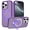 Darkpurple, variant on Magnetic Phone Case For iPhone 16 Pro Max,With Invisible Magnetic O-Ring Kickstand,Compatible with Mag-Safe,Skin Feel Ultra Slim Shockproof Anti-Drop Protection Translucent Phone Case,Black