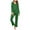 Green, variant on AherBiu Loungewear Sets Woman Striped Long Sleeve V Neck Sleepwear Tops with Pants Comfy Pajamas Set